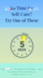 You don’t need an hour-long routine to regulate your nervous system. Try one of these 5 grounding techniques in 5 minutes or less. Body check-in. Engage 5 senses. Change temperature. Move with awareness. Anchor to something steady. Choose one and try it today.

#nervoussystemregulation  #mentalhealth  #stressrelief #takeabreak #emotionalwellness